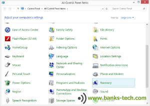 How To Create A Windows 8.1 Recovery Drive - Control Panel