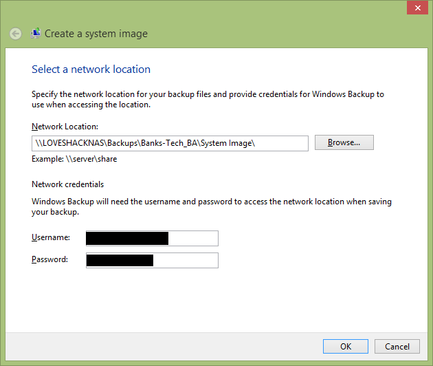 Create A System Image - Windows 8.1 - Create A System Image