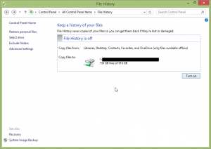 Windows 8 File History